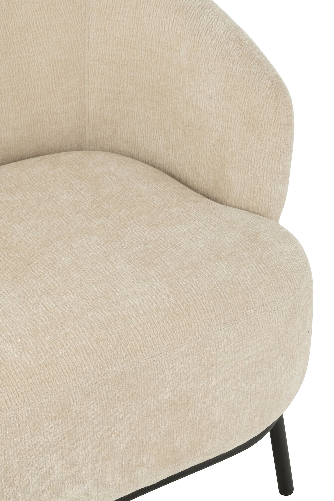 J-Line Loungestoel Mars Populierenhout/Schuim Beige