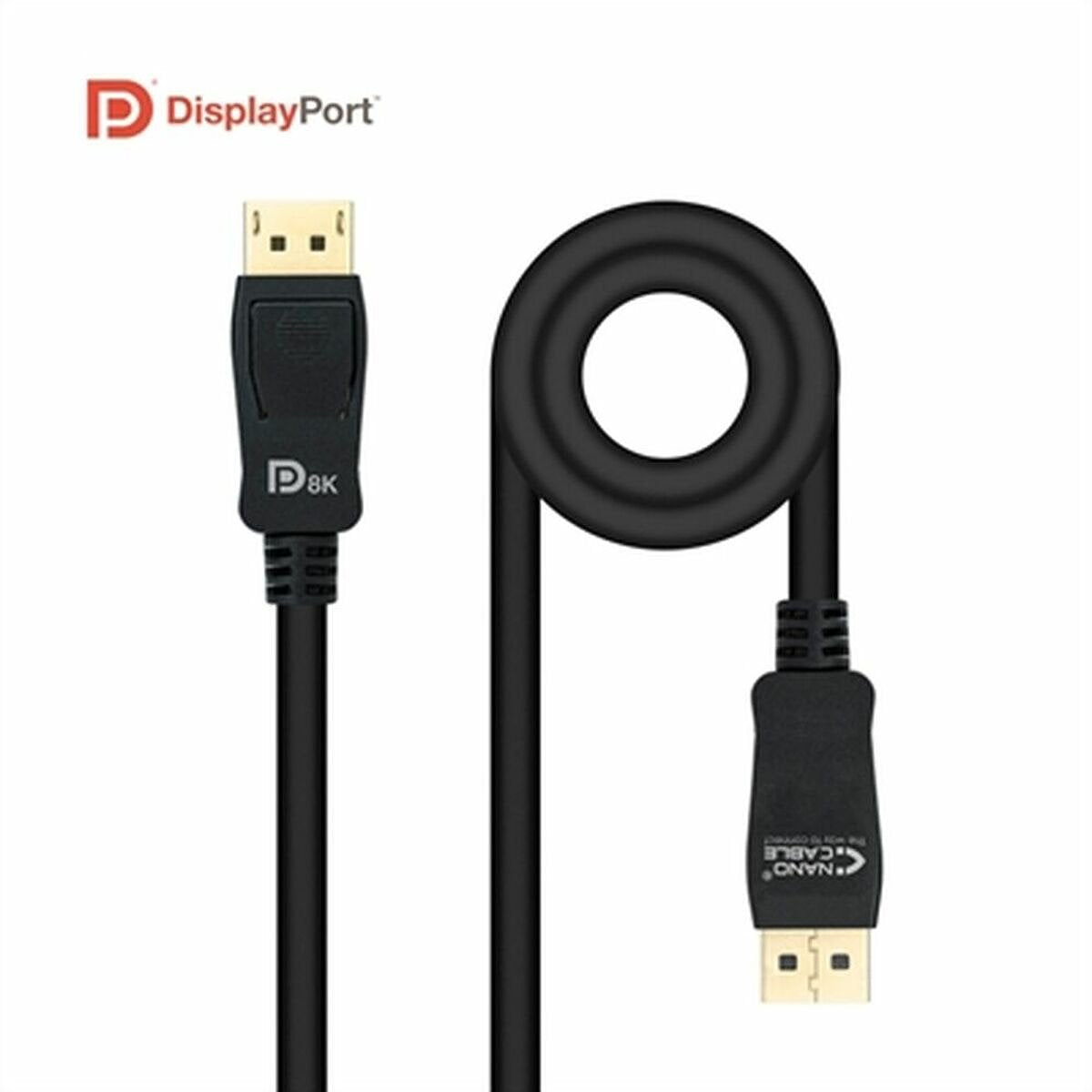 Kabel DisplayPort NANOCABLE 1 Zwart 50 cm (0,5 m)