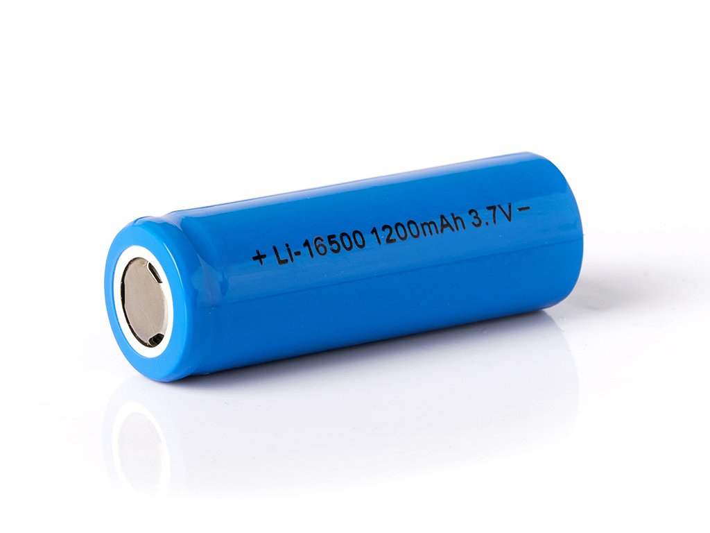 Keeppower Li-ion battery 16500 with 1200mAh 3.7V, 49.6x16.3mm