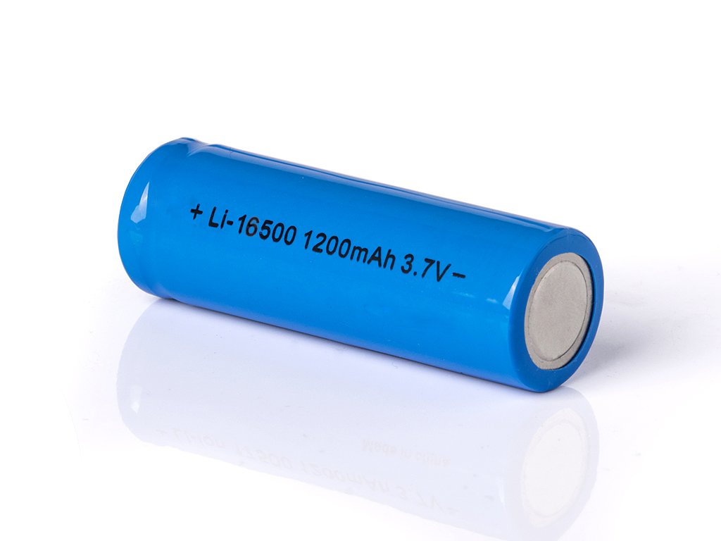 Keeppower Li-ion batterij 16500 met 1200mAh 3,7V, 49,6x16,3mm