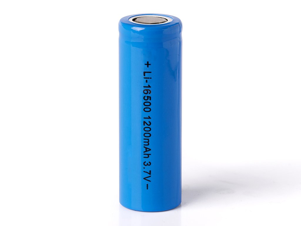 Keeppower Li-ion batterij 16500 met 1200mAh 3,7V, 49,6x16,3mm