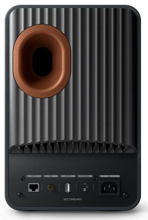 Kef LS50 Wireless 2 Boekenplank speaker - Carbon Black (per paar)
