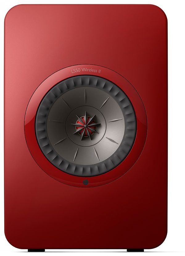 Kef LS50 Wireless 2 Boekenplank speaker - Grimson Red (per paar)