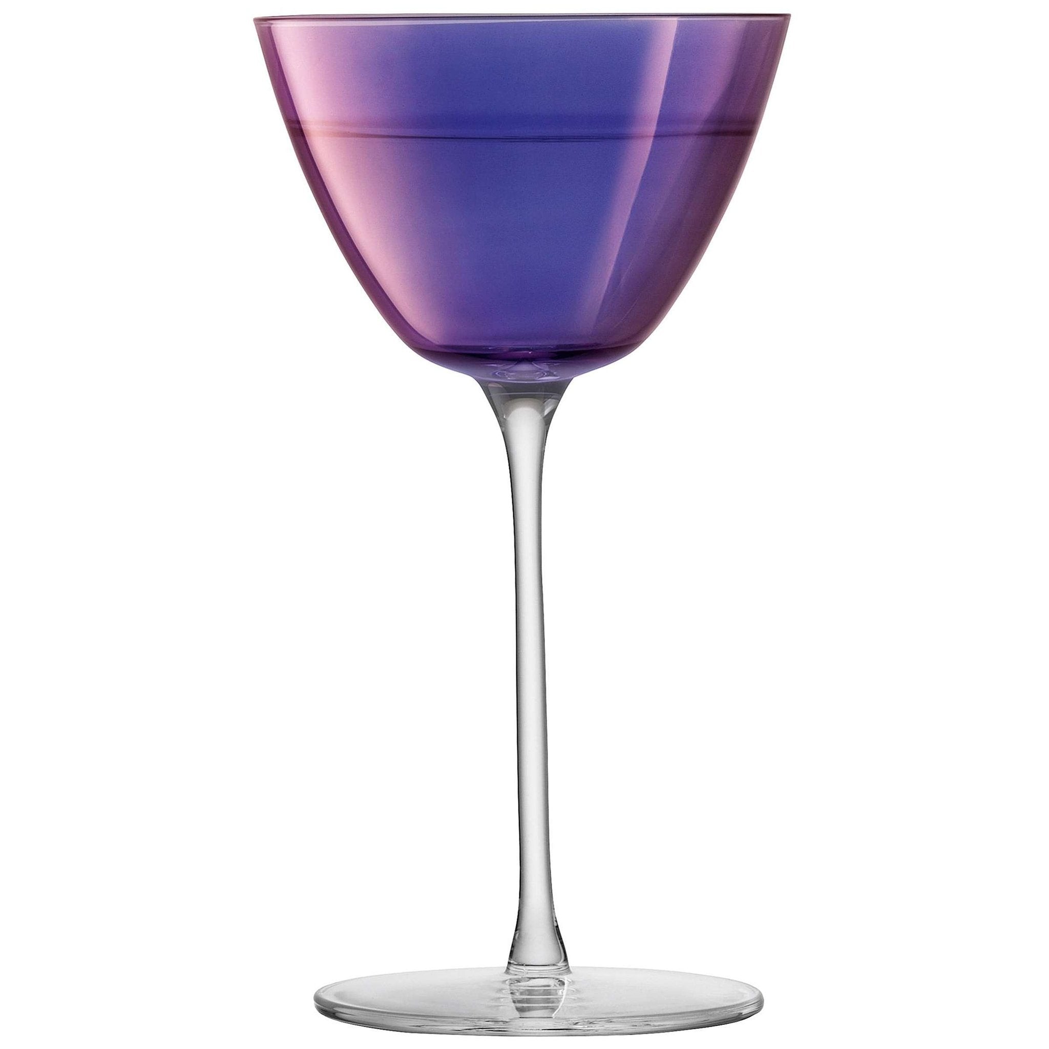 L.S.A. Aurora Martini Glass 195 ml Polar Violet x 4