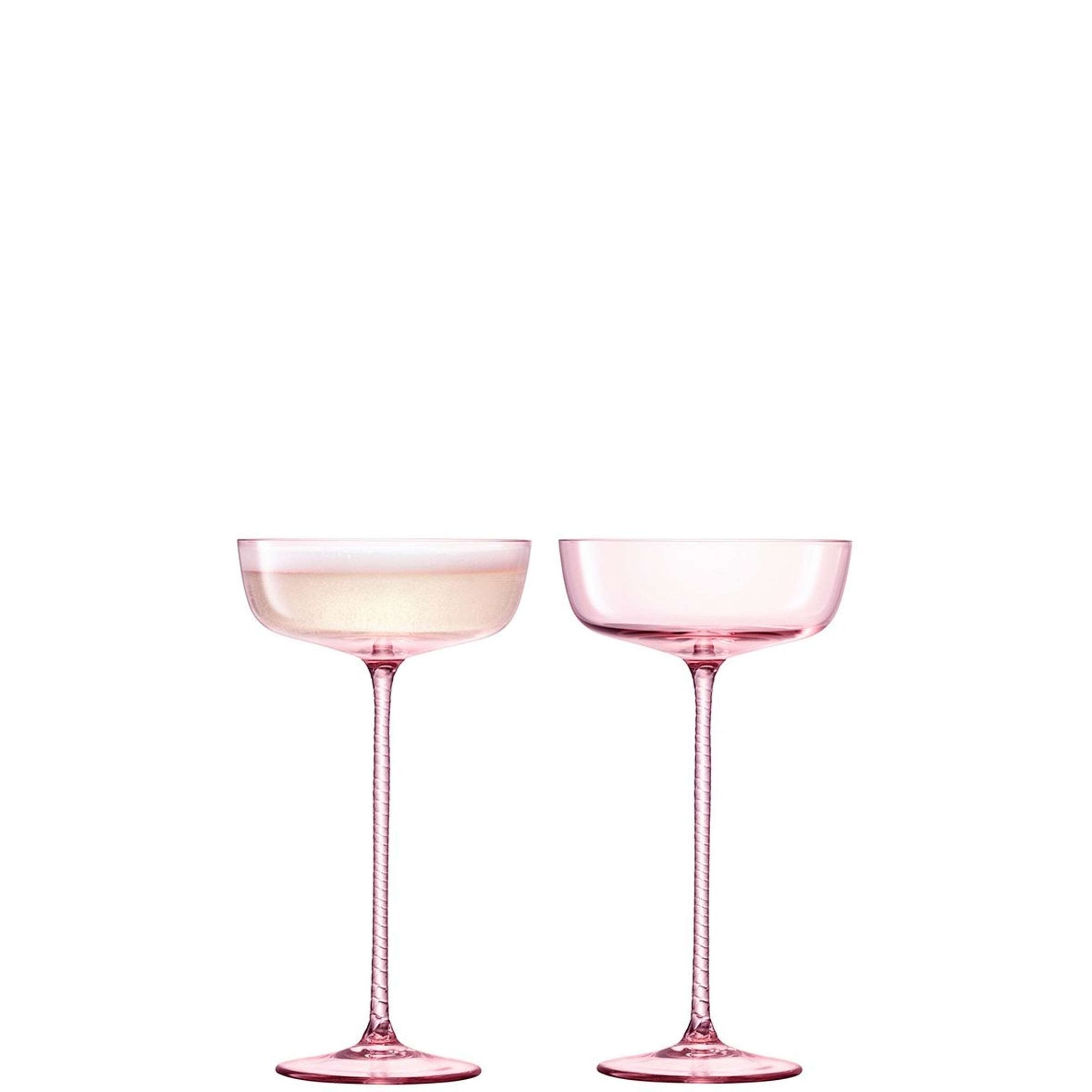 L.S.A. Champagne Theatre Champagne Saucer 190 ml Set of 2 Pieces