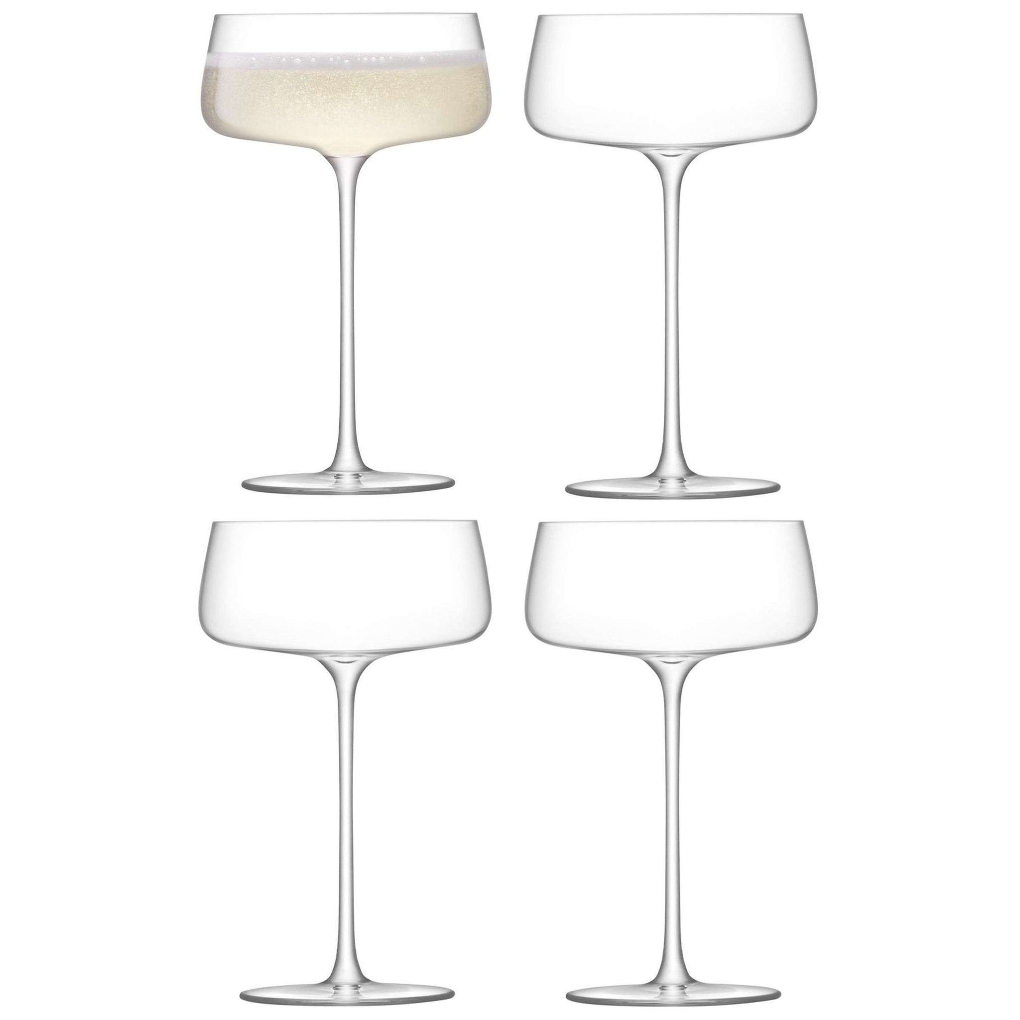 L.S.A. - Metropolitan Champagneglas 300 ml Set van 4 Stuks