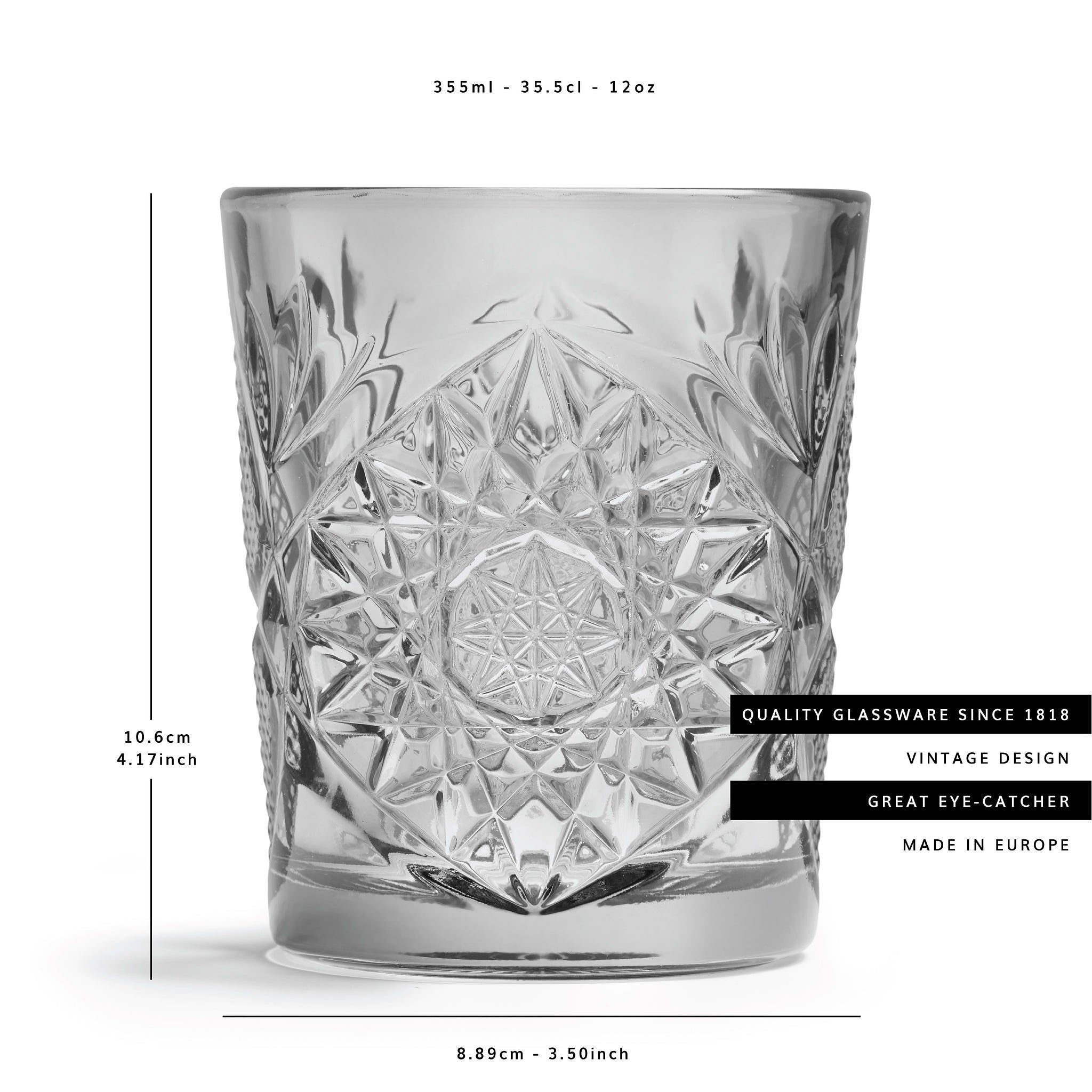 Libbey Libbey Hobstar Glas Grijs 355 ml