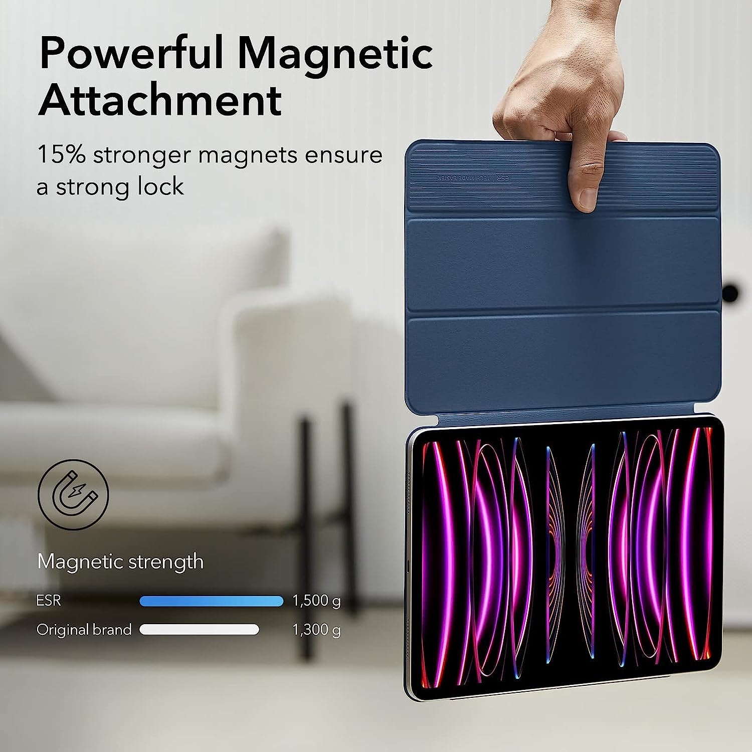 Magnetische Tablet Hoes 12,9 inch - Compatibel met Ipad Pro Modellen - Met Standaard