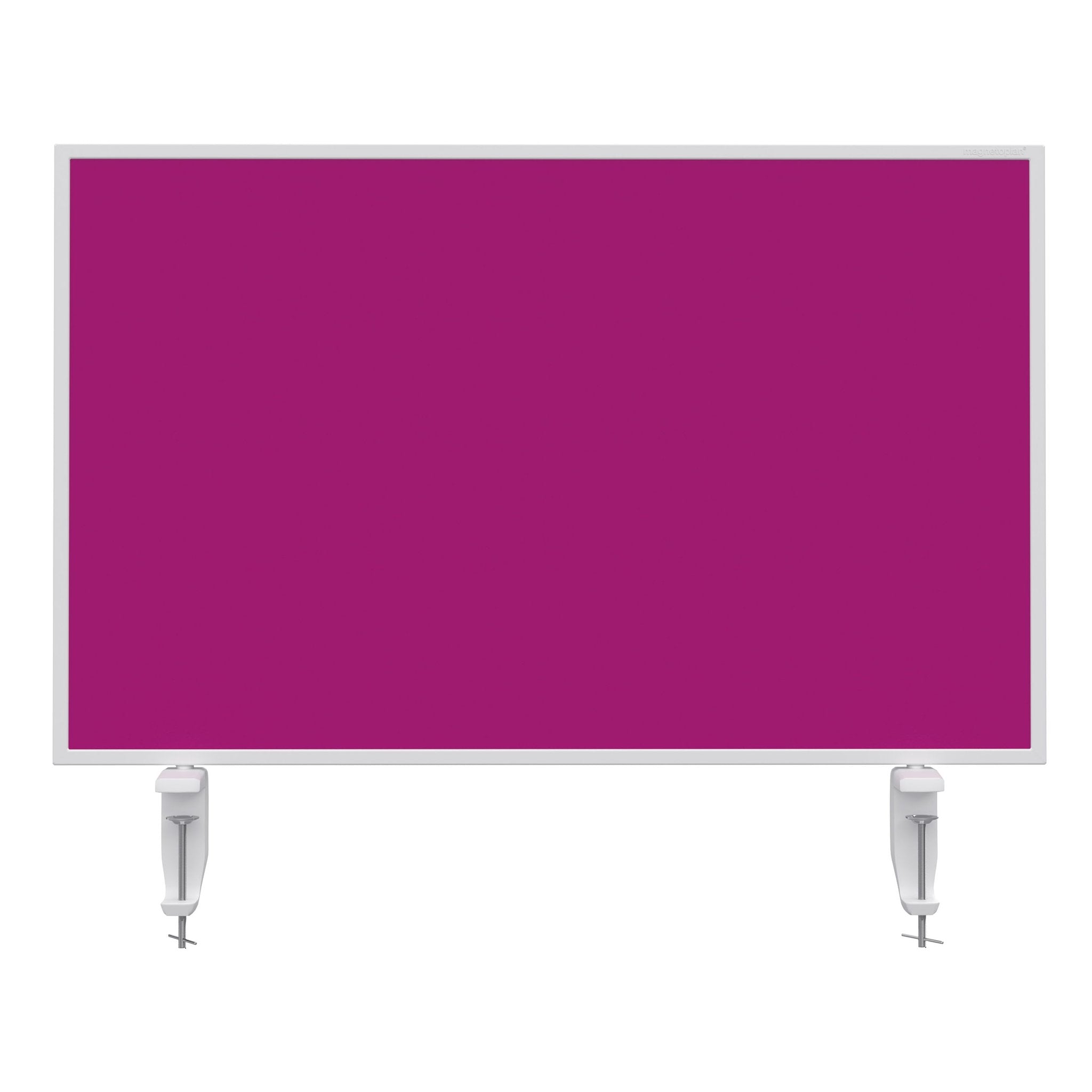 Magnetoplan Tafelscheiding Variopin - 80x50cm - 1 pagina whiteboard - 1 pagina vilt - Roze