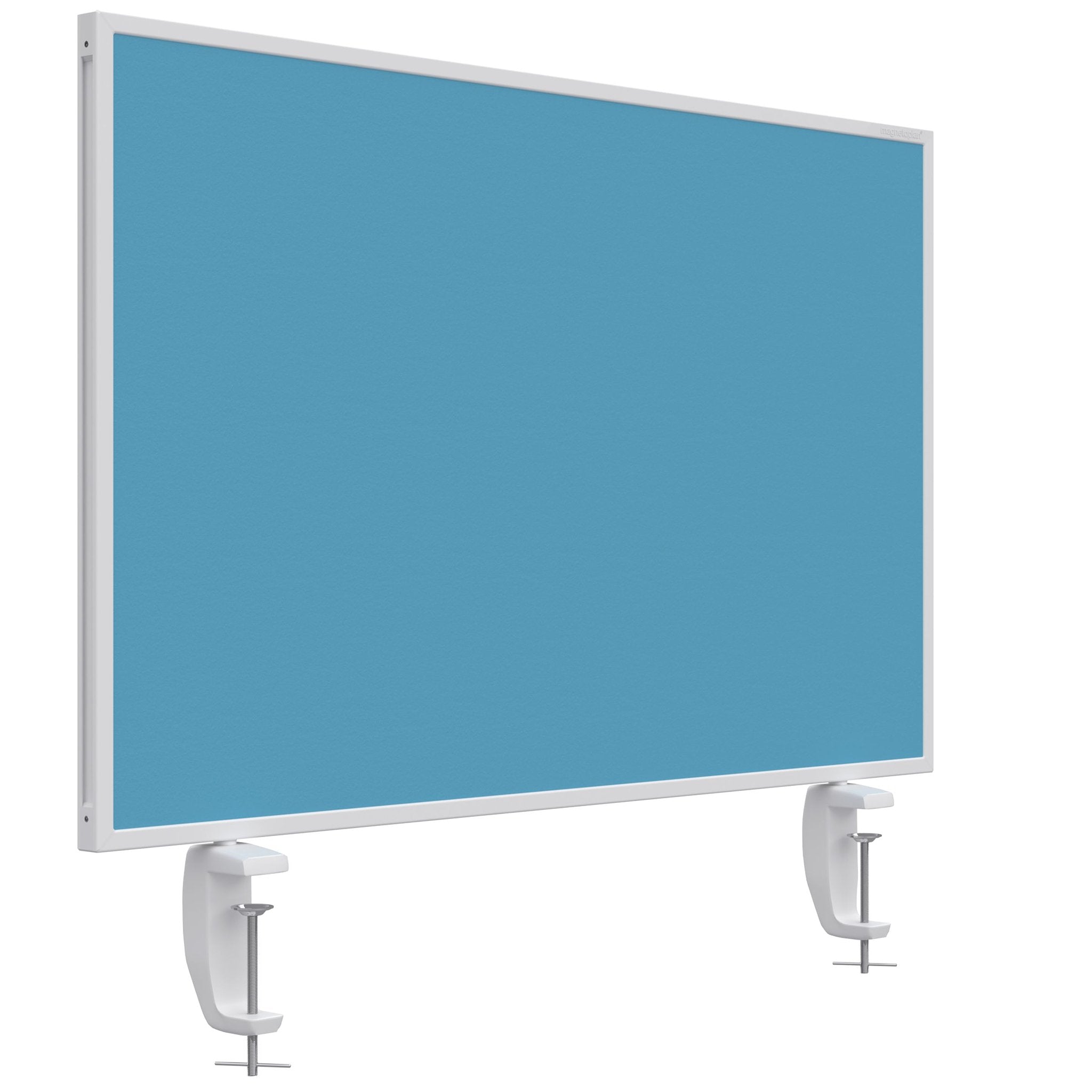 Magnetoplan Tafelscheiding Variopin - 80x50cm - 1 pagina whiteboard - 1 pagina vilt - turquoise