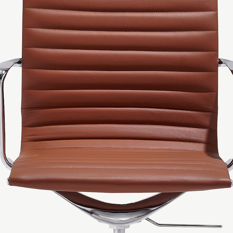 Mateo Conference Chair, Cognac Leather & Chrome
