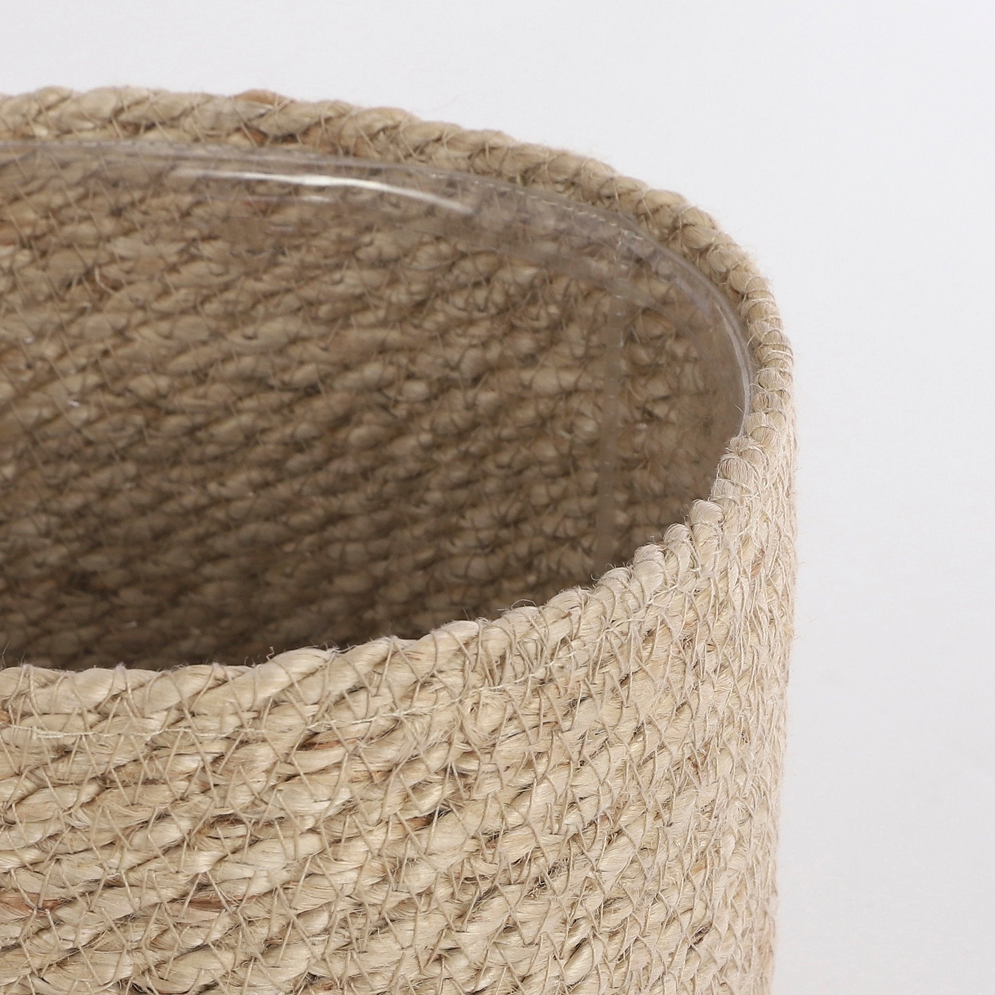 Mica Decorations Atlantic Plant Basket - Set of 3 - H16 x Ø16 cm - Seagrass - Cream