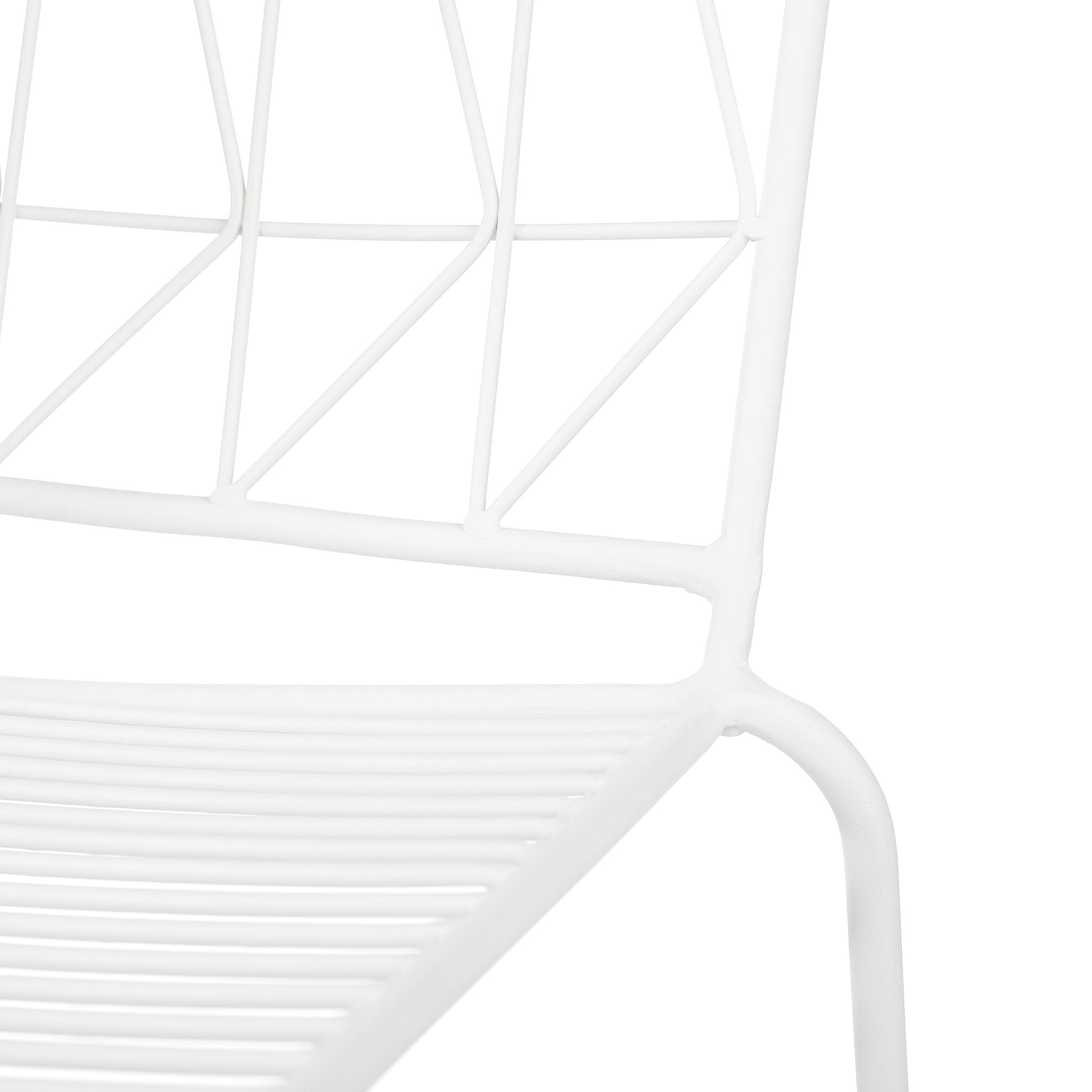 Mica Decorations Bueno Bar Stool for Outdoors - L53 x B55 x H108 cm - White