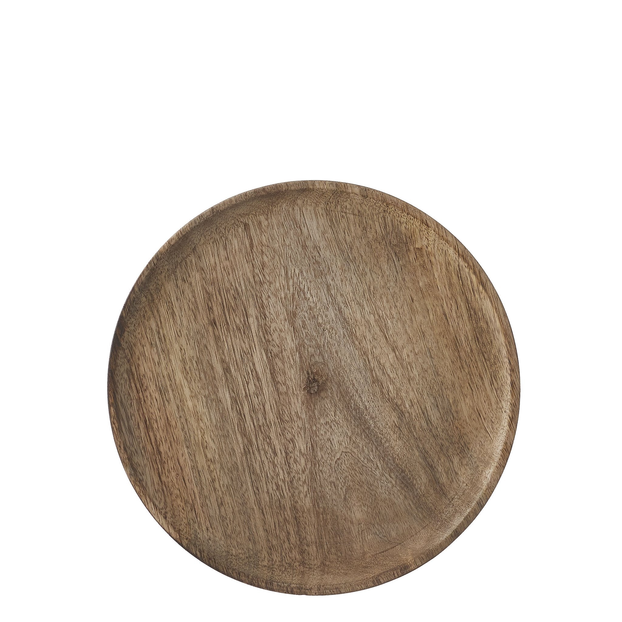 Mica Decorations Duko Plate - Ø30 cm - 100% FSC Mango Wood - Brown