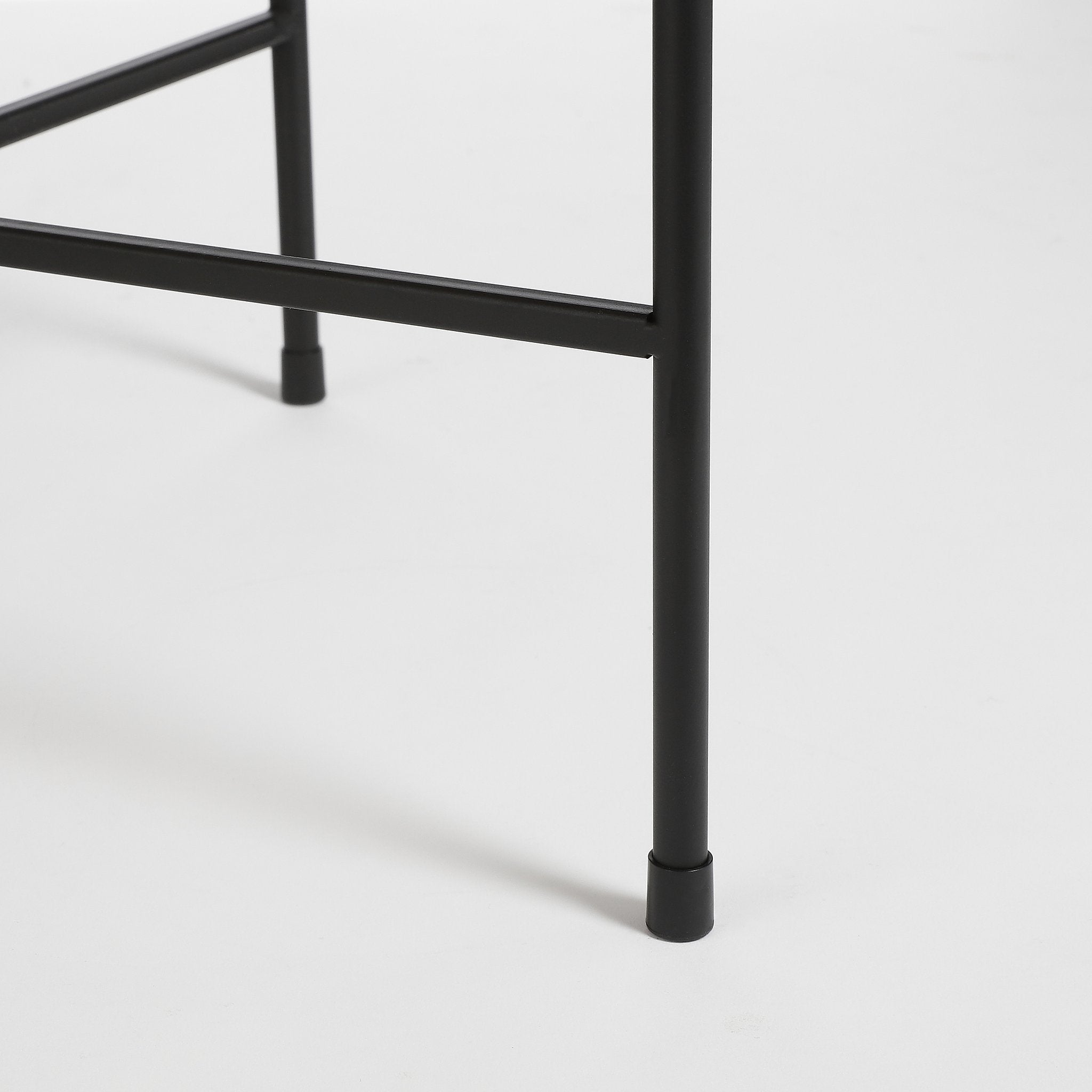 Mica Decorations Leandro Side Table - Set of 2 - H53 x Ø45 cm - Black