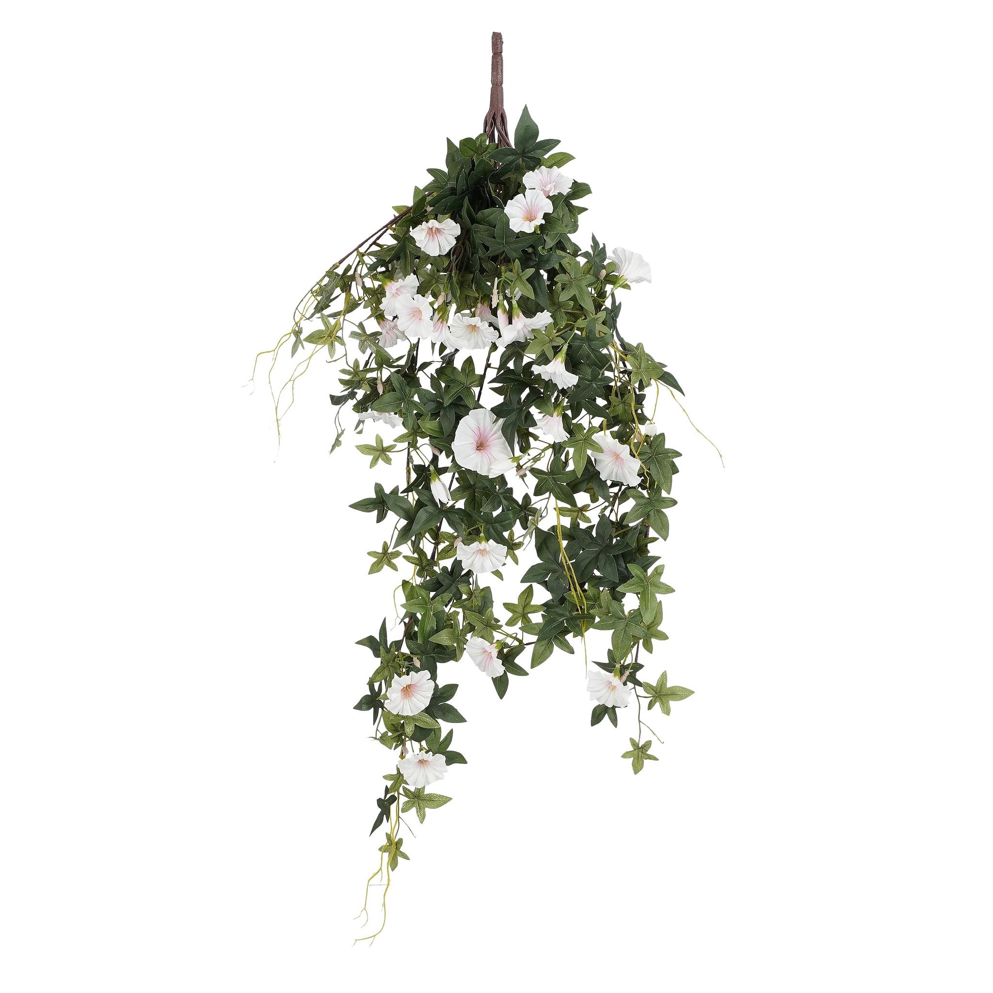 Mica Decorations Petunia Artificial Hanging Plant - H80 x Ø20 cm - Cream