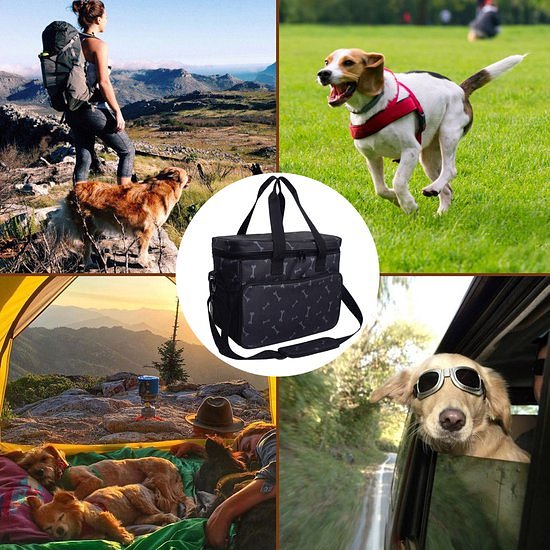 Mister Mill Reistas Hond Kat - Trainingstas - Transporttas - Bagage Organizer - Travelbag Pets - Zwa