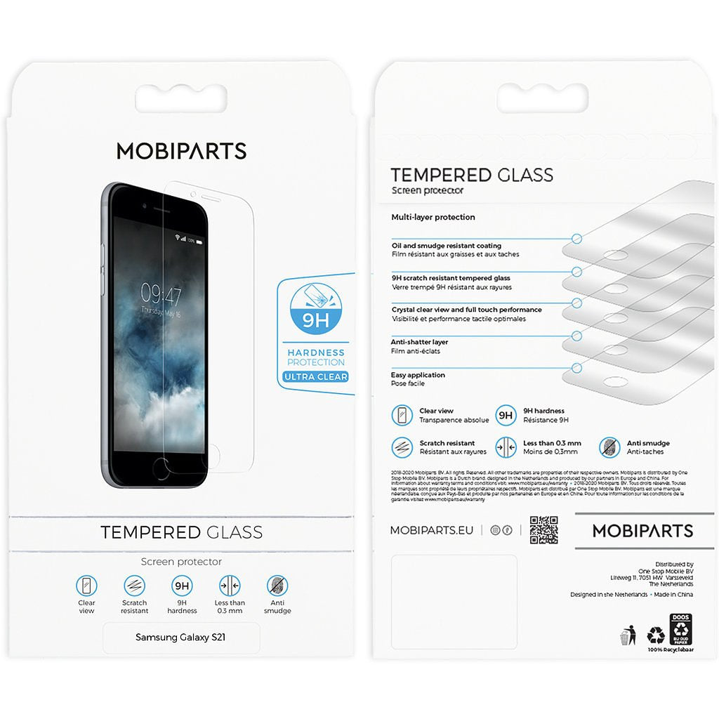 Mobiparts Regular Tempered Glass Samsung Galaxy S21