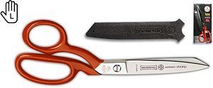 Mundial Serra Sharp 271-8SR Coupeuseschaar / Stofschaar linkshandig rood gelakt 21 cm