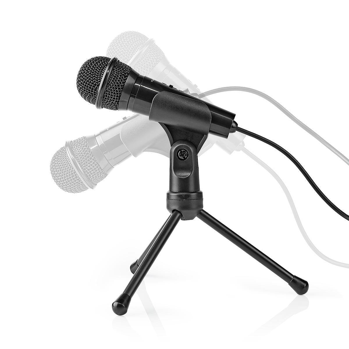 Nedis Bedrade Microfoon | Aan/Uitknop | Met Standaard | 3,5 mm