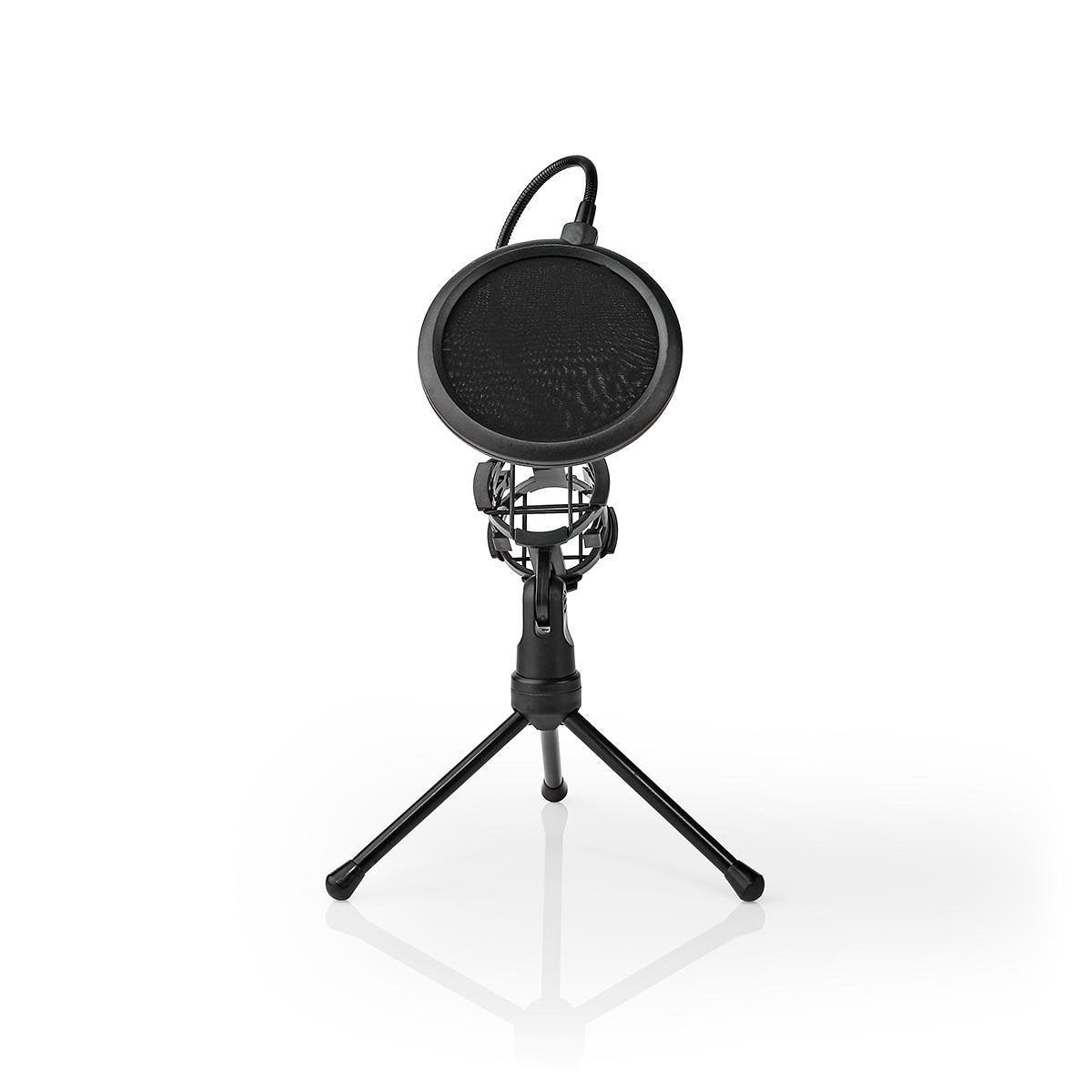 Nedis Microfoon-Tafelstatief | Pop-filter | Zwart