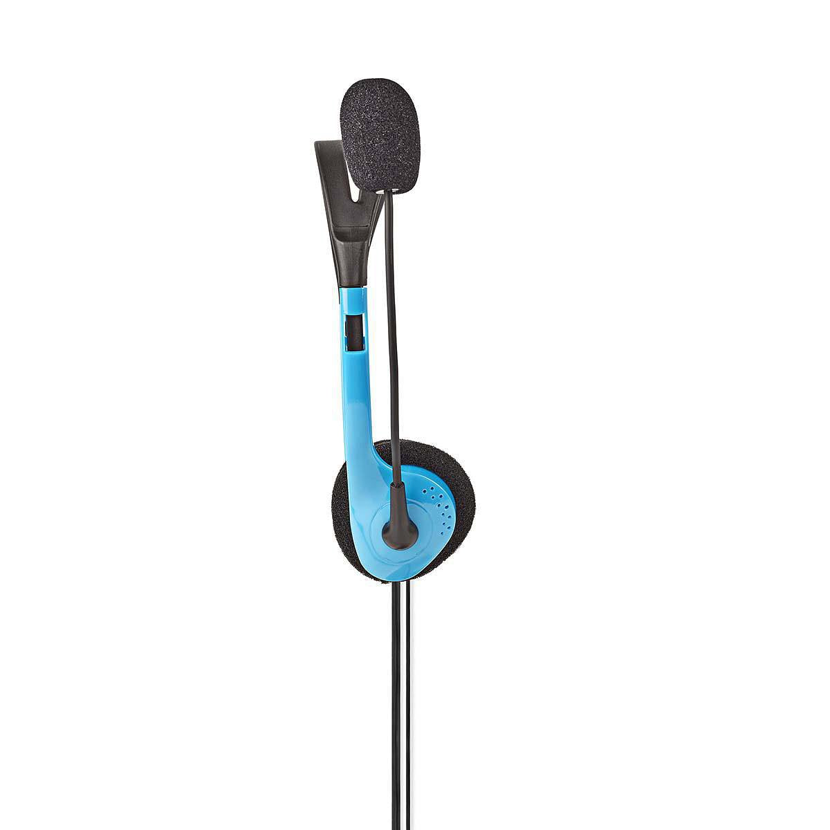 Nedis PC-Headset | On-Ear | 2x 3,5 mm Connectoren | 2,0 m | Blauw