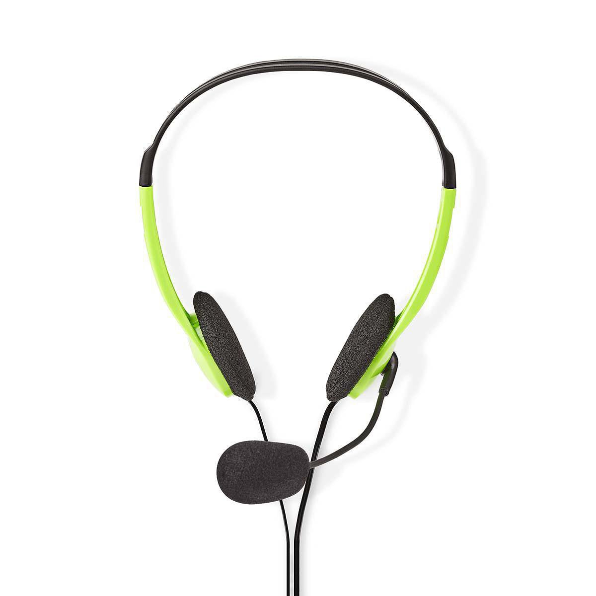 Nedis PC-Headset | On-Ear | 2x 3,5 mm Connectoren | 2,0 m | Groen