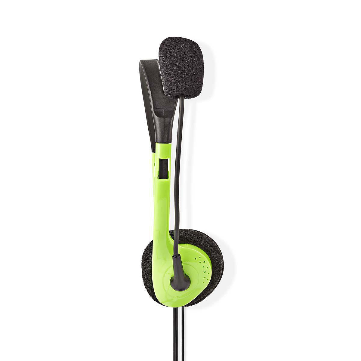 Nedis PC-Headset | On-Ear | 2x 3,5 mm Connectoren | 2,0 m | Groen