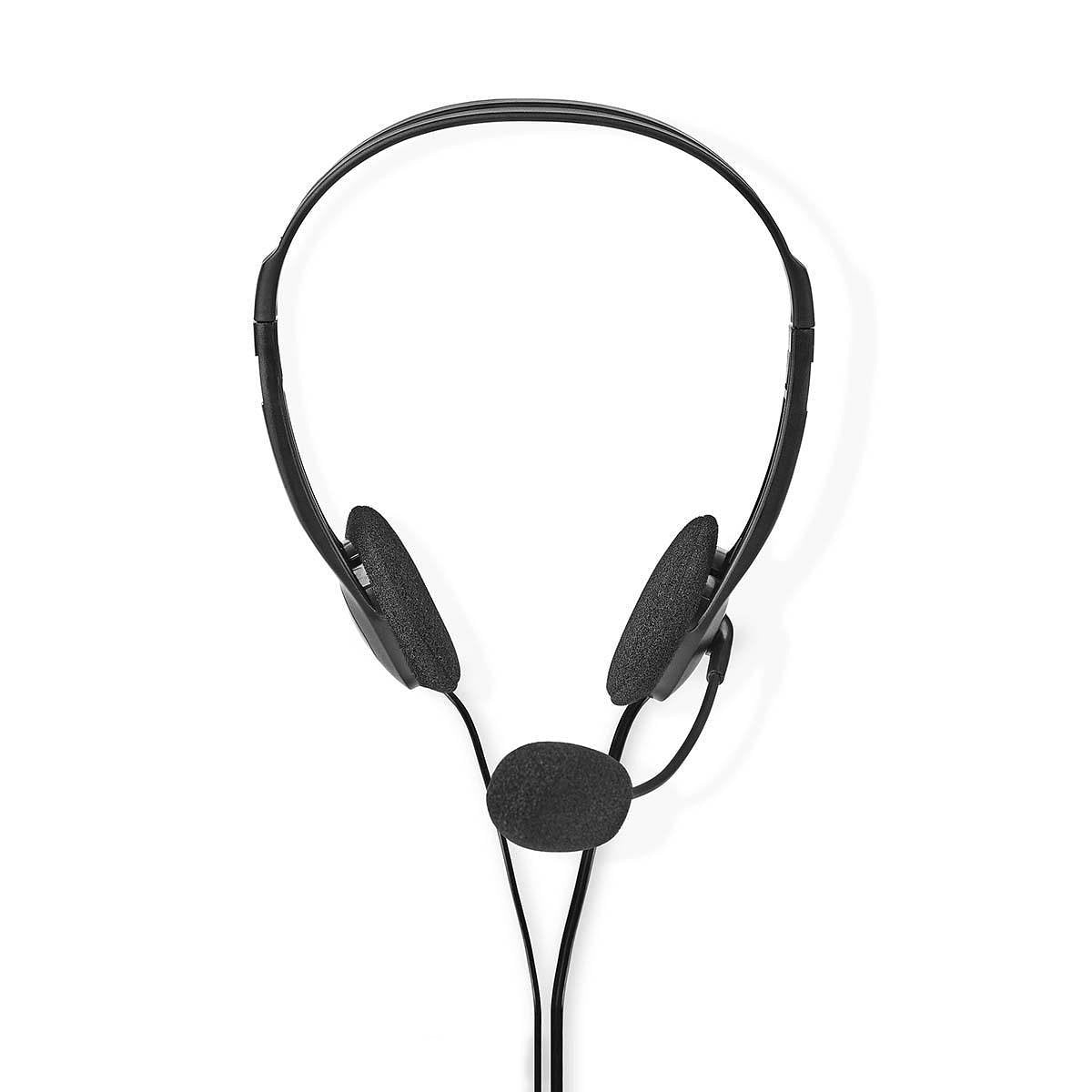 Nedis PC-Headset | On-Ear | 2x 3,5 mm Connectoren | 2,0 m | Zwart