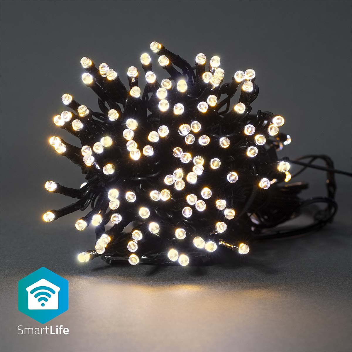 Nedis SmartLife Decoratieve LED | Wi-Fi | Warm Wit | 100 LED's | 10.0 m | Android / IOS