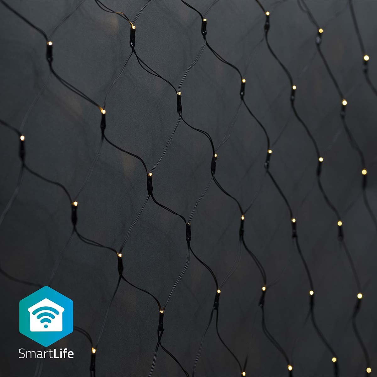 Nedis SmartLife Decoratieve LED | Wi-Fi | Warm Wit | 400 LED's | 3 x 3 m | Android / IOS