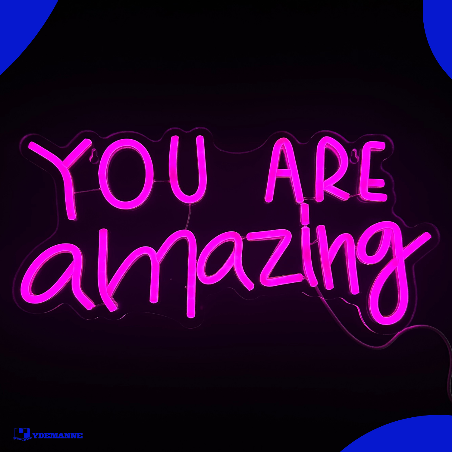 Neon Lamp - You Are Amazing Roze - Incl. Ophanghaakjes - Neon Sign - 20 x 40 cm