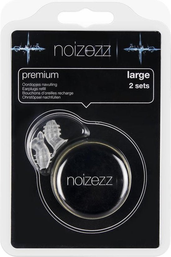 Noizezz Premium large earplugs (filter must be ordered separately)