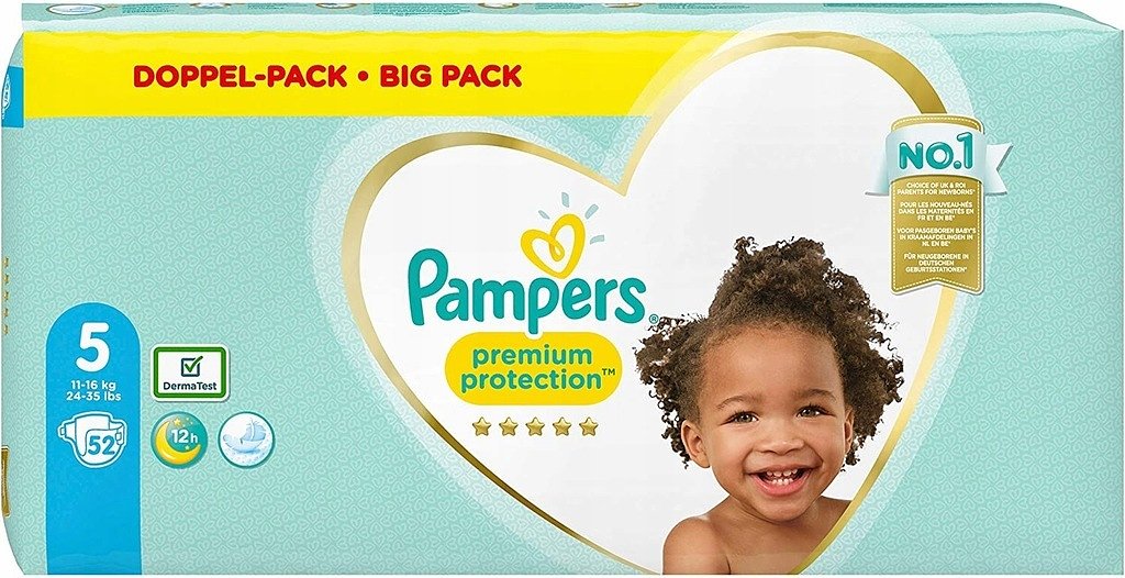 Pampers Premium Protection Maat 5 11-16KG 52 Luiers