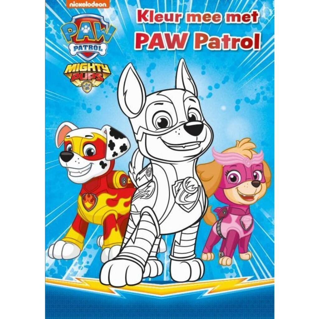 Paw Patrol Mighty Pups Kleurboek