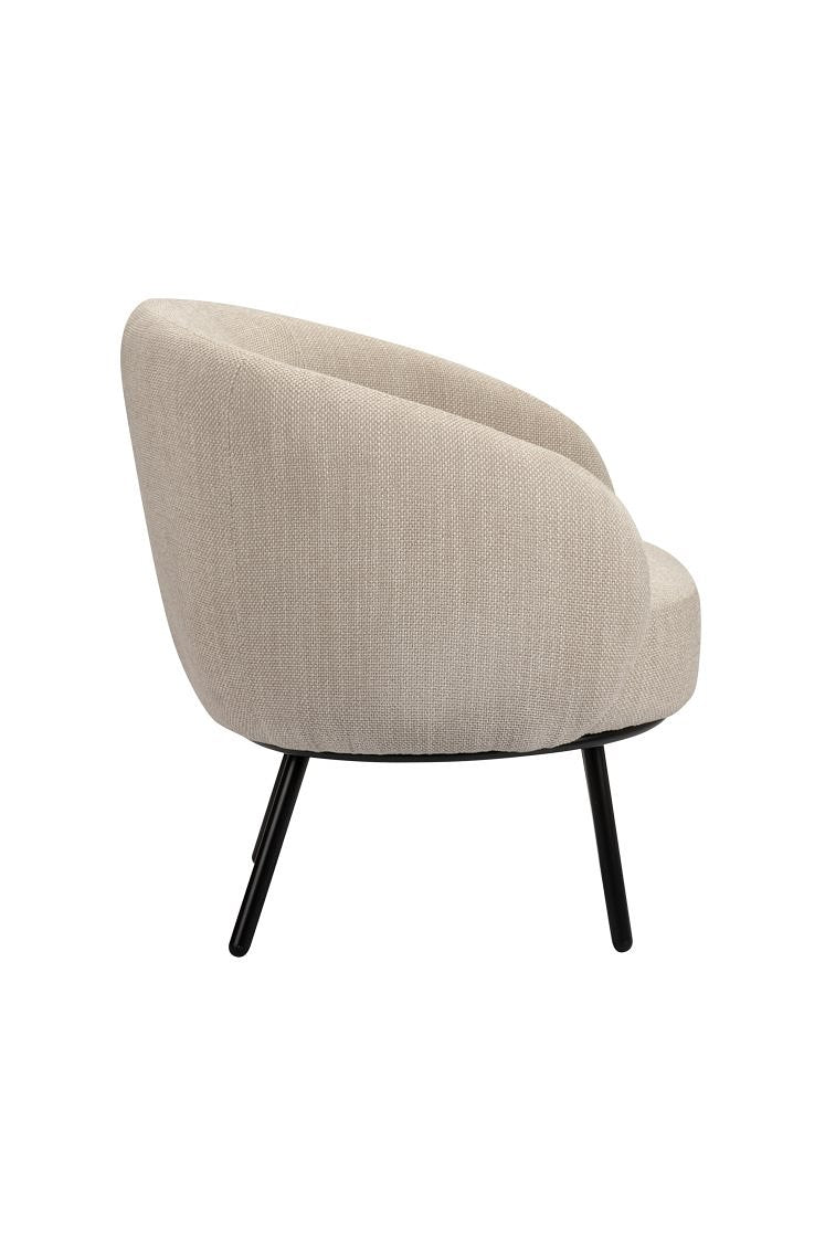 Pole to Pole - Mars lounge chair - Chenille - Beige