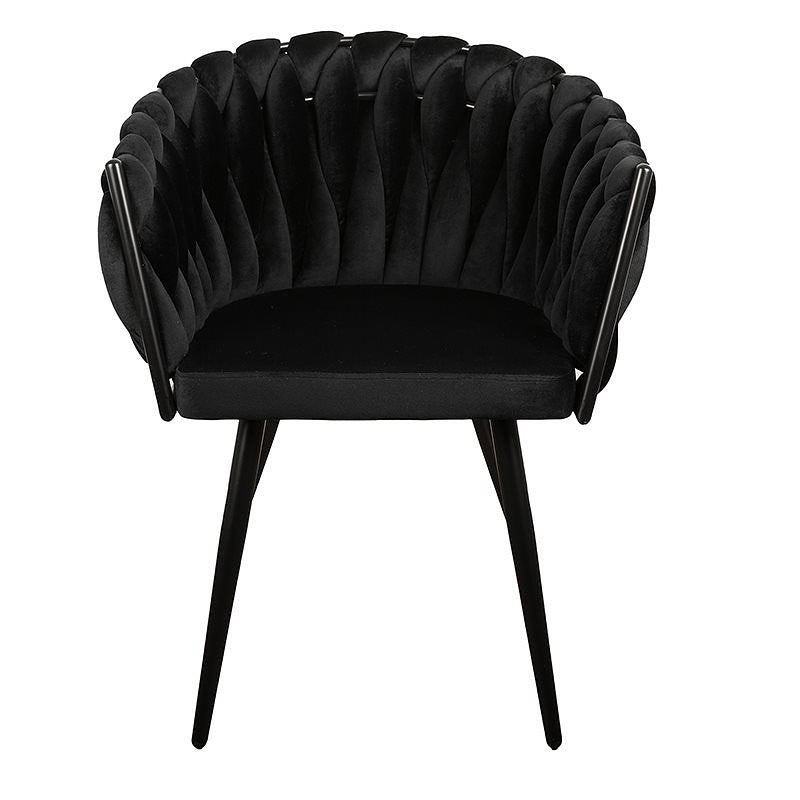 Pole to Pole – Wave chair – Velvet – Black