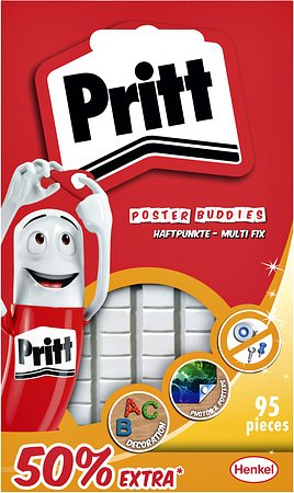 Pritt Poster Buddies kneedbare kleefpads 95 stuks