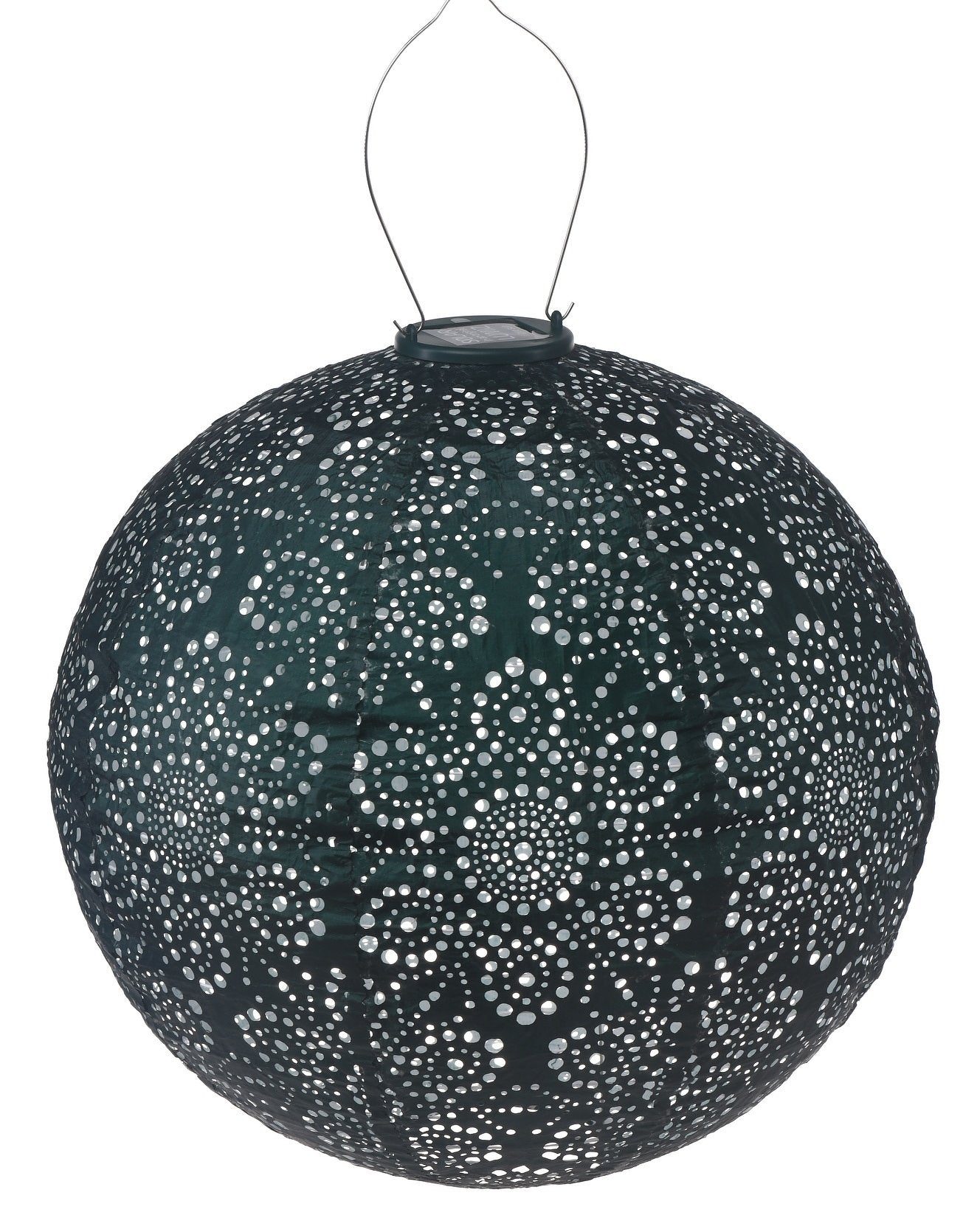 Lumiz Solar Outdoor Lampion Fiore Round - Solar Garden Lighting - 40 cm - Green