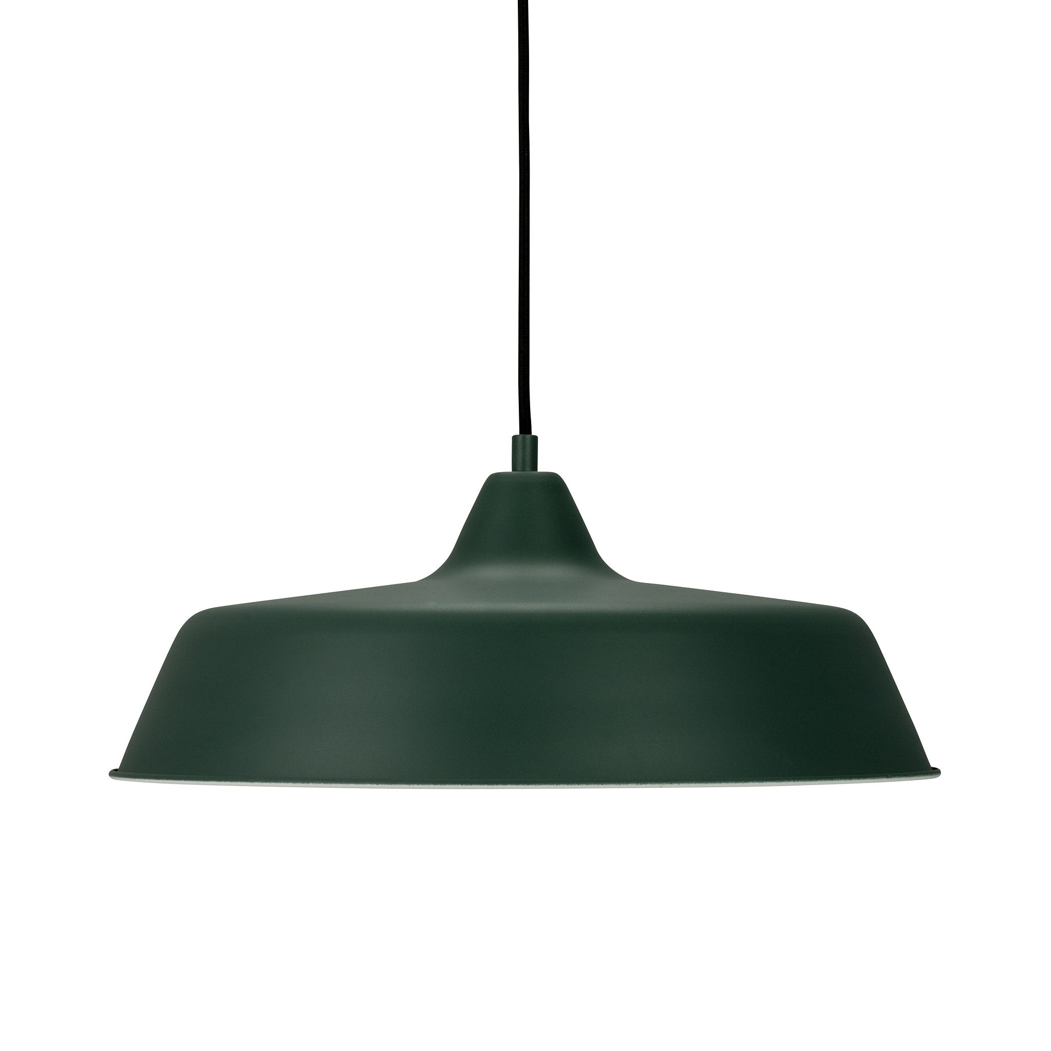 Raw hanglamp donker groen