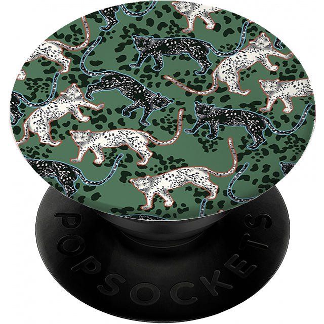 Richmond & Finch X PopSockets Expanding Stand/Grip Green Leopard