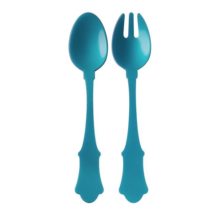 Sabre Sabre Salade Bestek Bestekset Slacouvert Old Fashion Turquoise