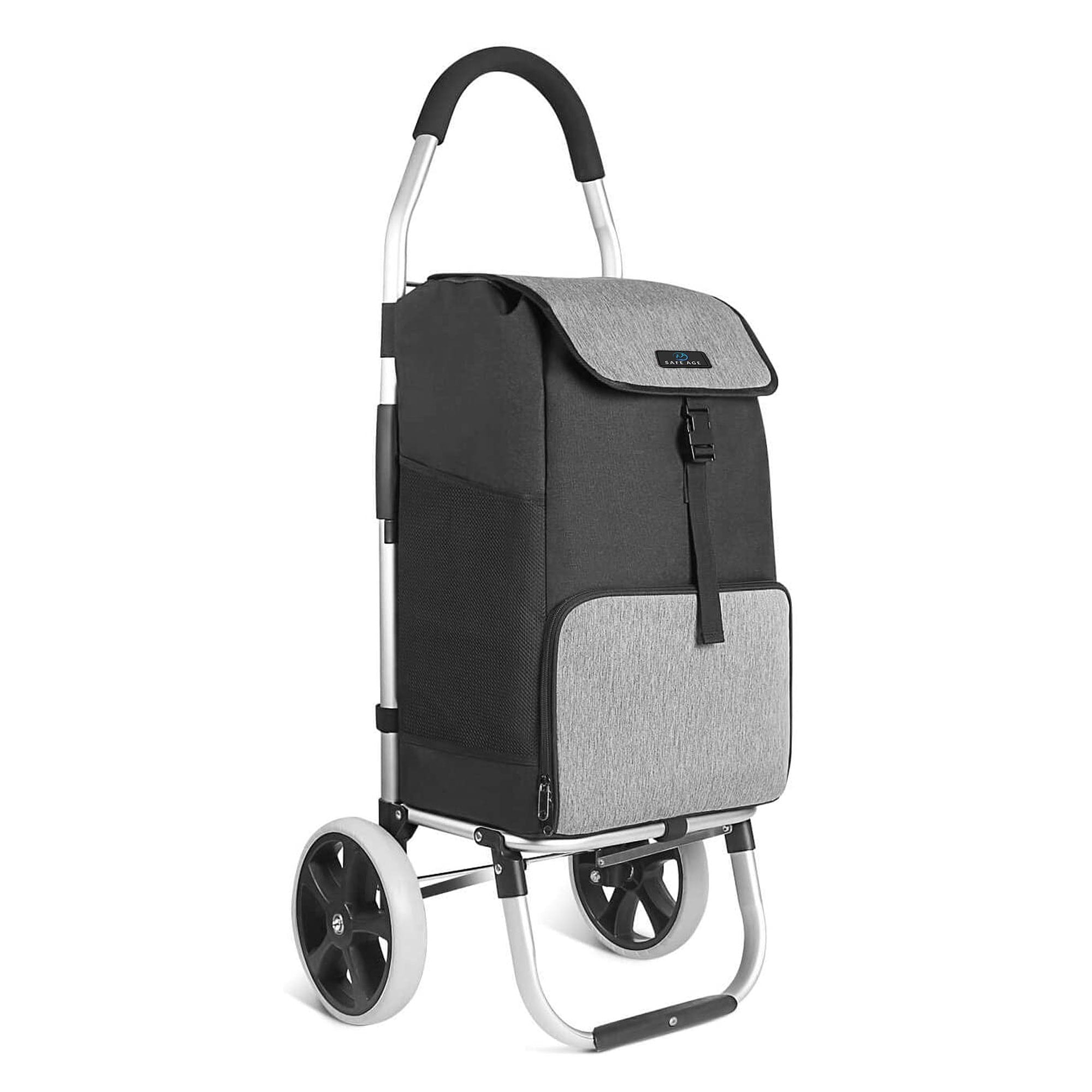 Safe Age® Shopping Trolley with Cooling Compartment - 45L - Shopping Cart - Hand Truck Function.