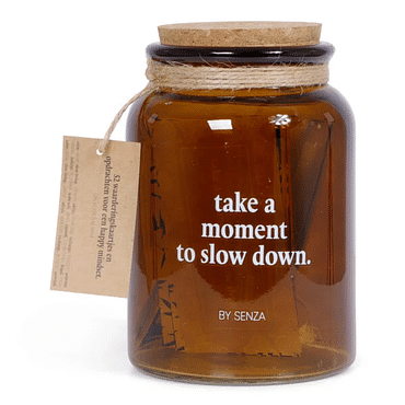SENZA "Take a moment to slow down" pot - Mindfulness spel - 52 vragen/opdrachten