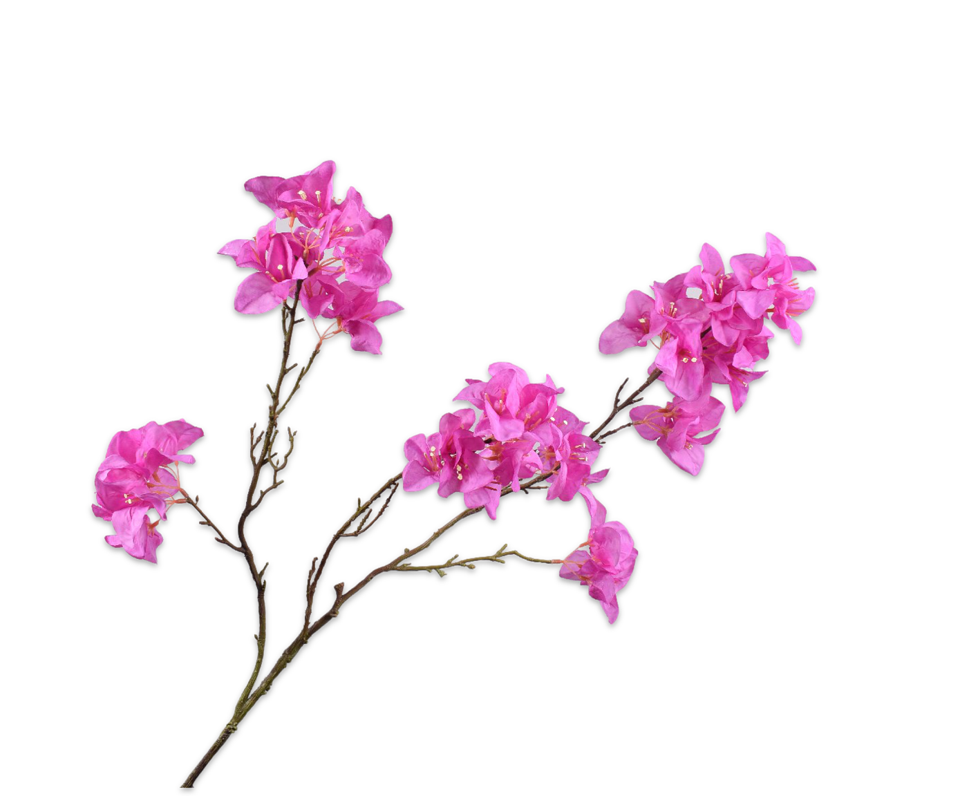 Silk-ka Kunstbloem-Zijden Bloem Bougainvillea Tak Beauty-Paars-Roze 104 cm