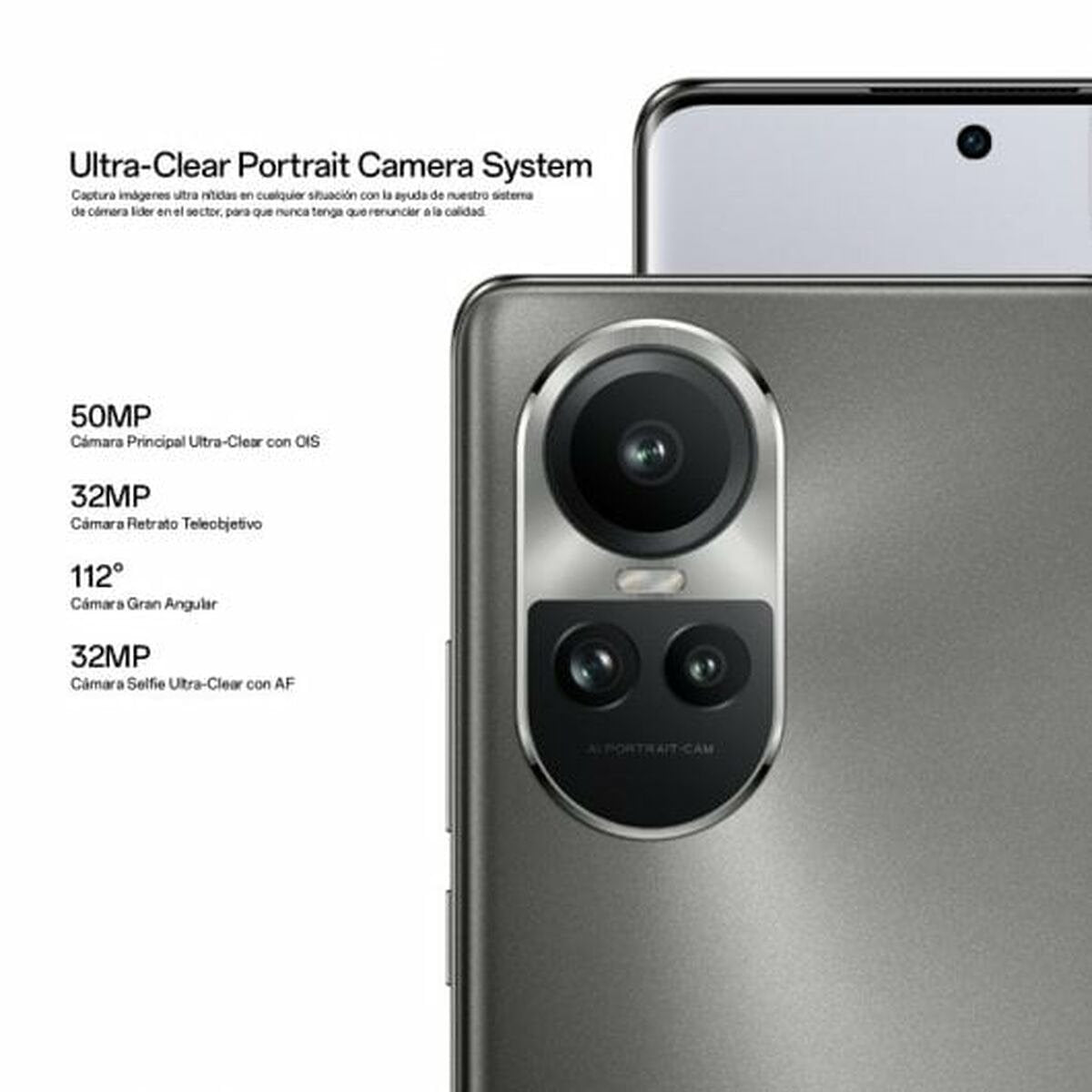 Smartphone Oppo OPPO Reno10 Pro 5G 6,7" 256 GB 12 GB RAM Octa Core Snapdragon 778G Grijs Zilverkleur