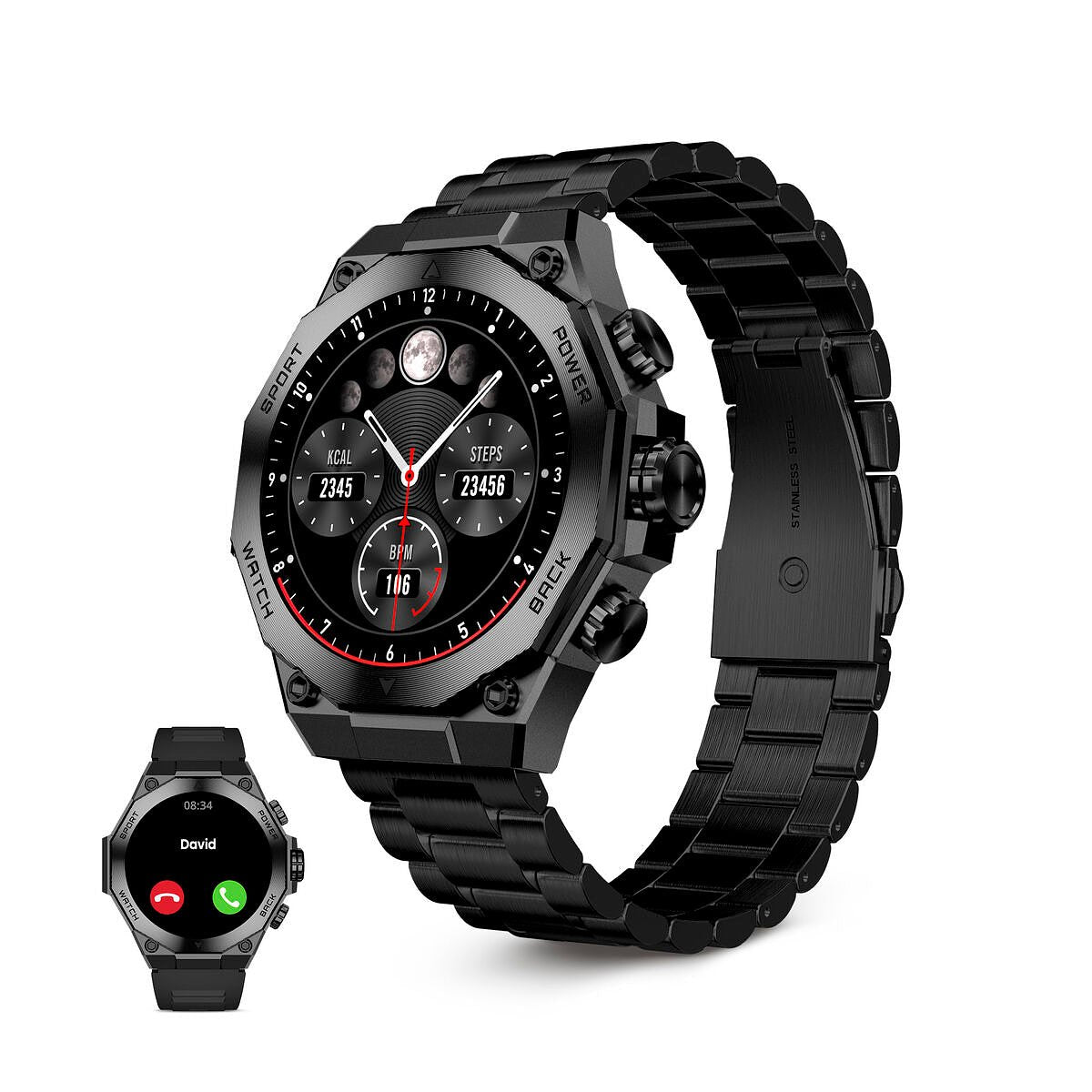 Smartwatch KSIX Zwart