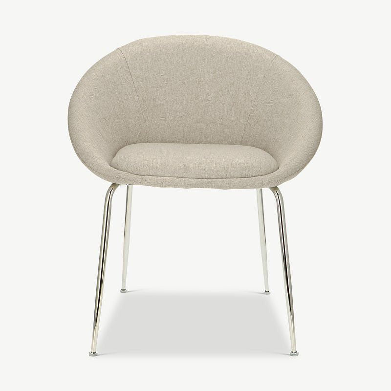 Stanley Dining Chair, Beige Fabric