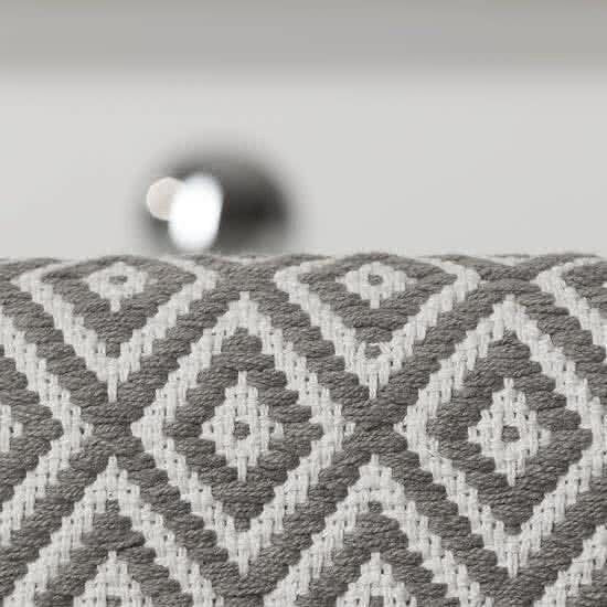 Stijlvolle Grijs-Witte Badmat | Katoen | 60x90 cm