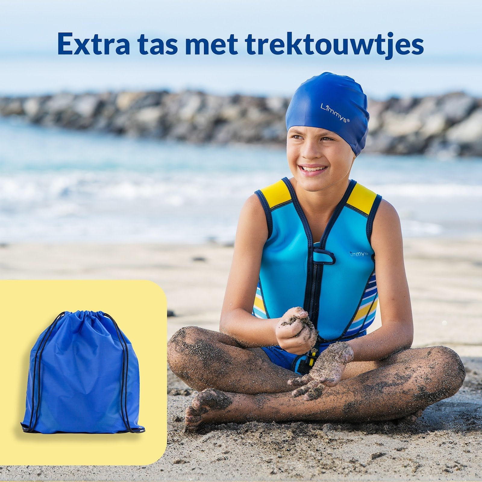 SWIM VESTS AZURE BLUE (M)